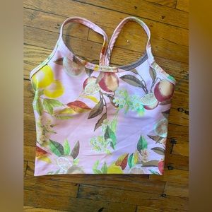 Beyond Yoga Pink Lemonade Slim Racerback Cropped Tank